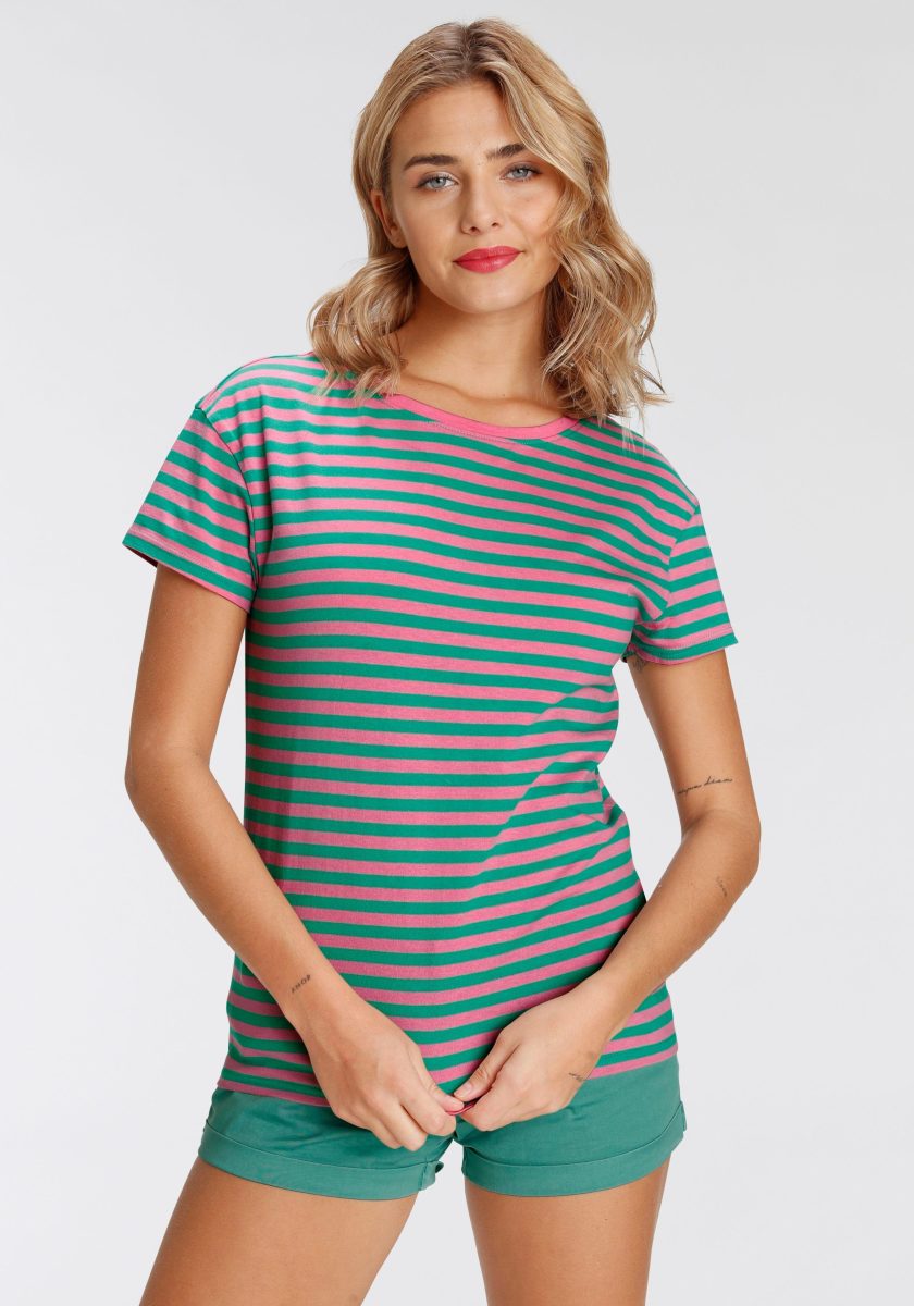 AJC T-shirt in casual streepdesign