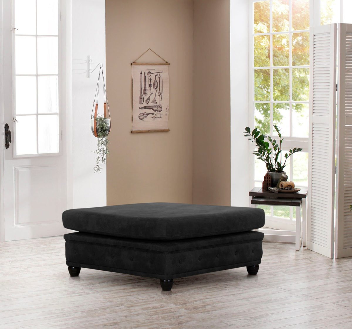 Home affaire Hocker Rysum passend bij de serie "rysum" bxdxh: 100x100x45 cm