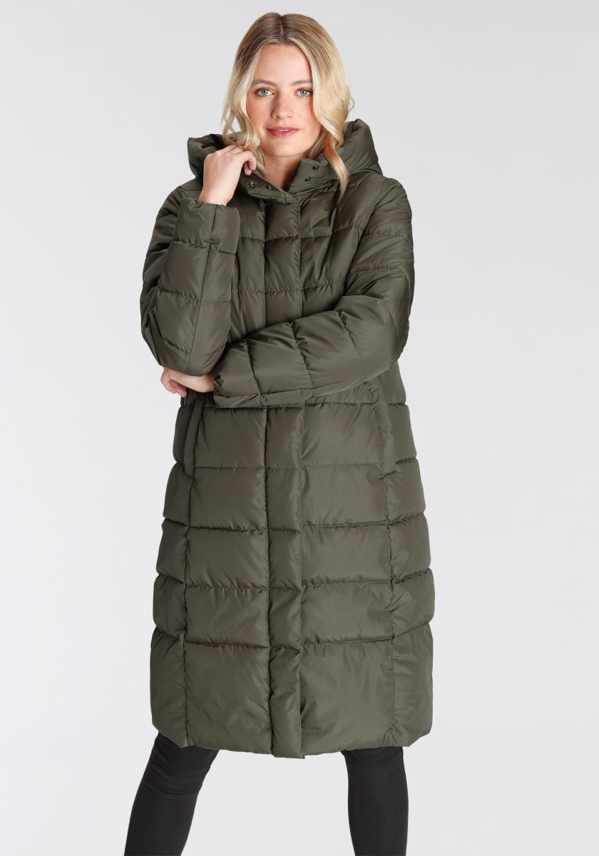 Only Doorgestikte jas ONLTINA PUFFER X LONG COAT OTW