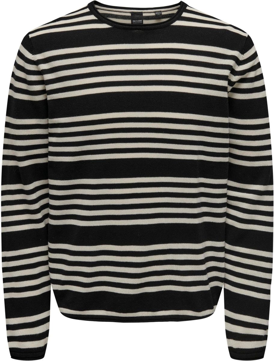 ONLY & SONS Trui met ronde hals OS ONSOBY REG 14 STRIPE KNIT