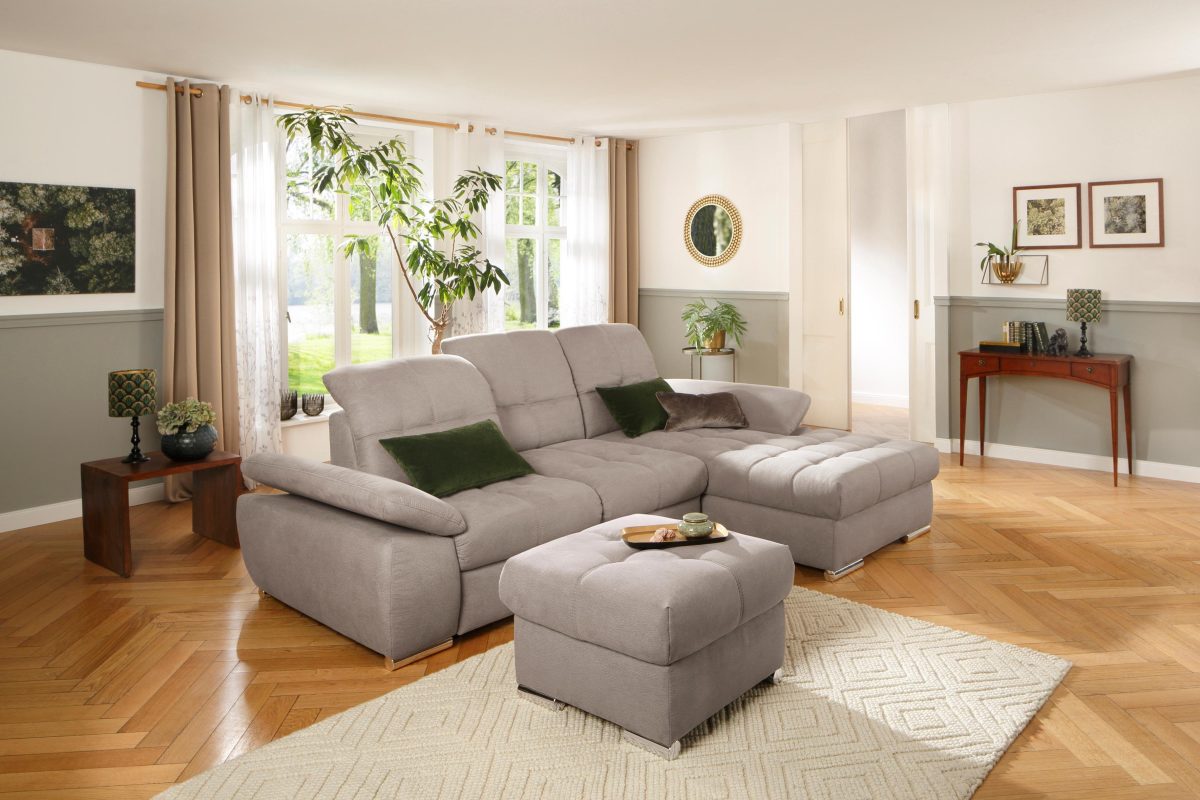 Home affaire Hocker Lotus naar keuze met bergruimte, in 3 stofkwaliteiten
