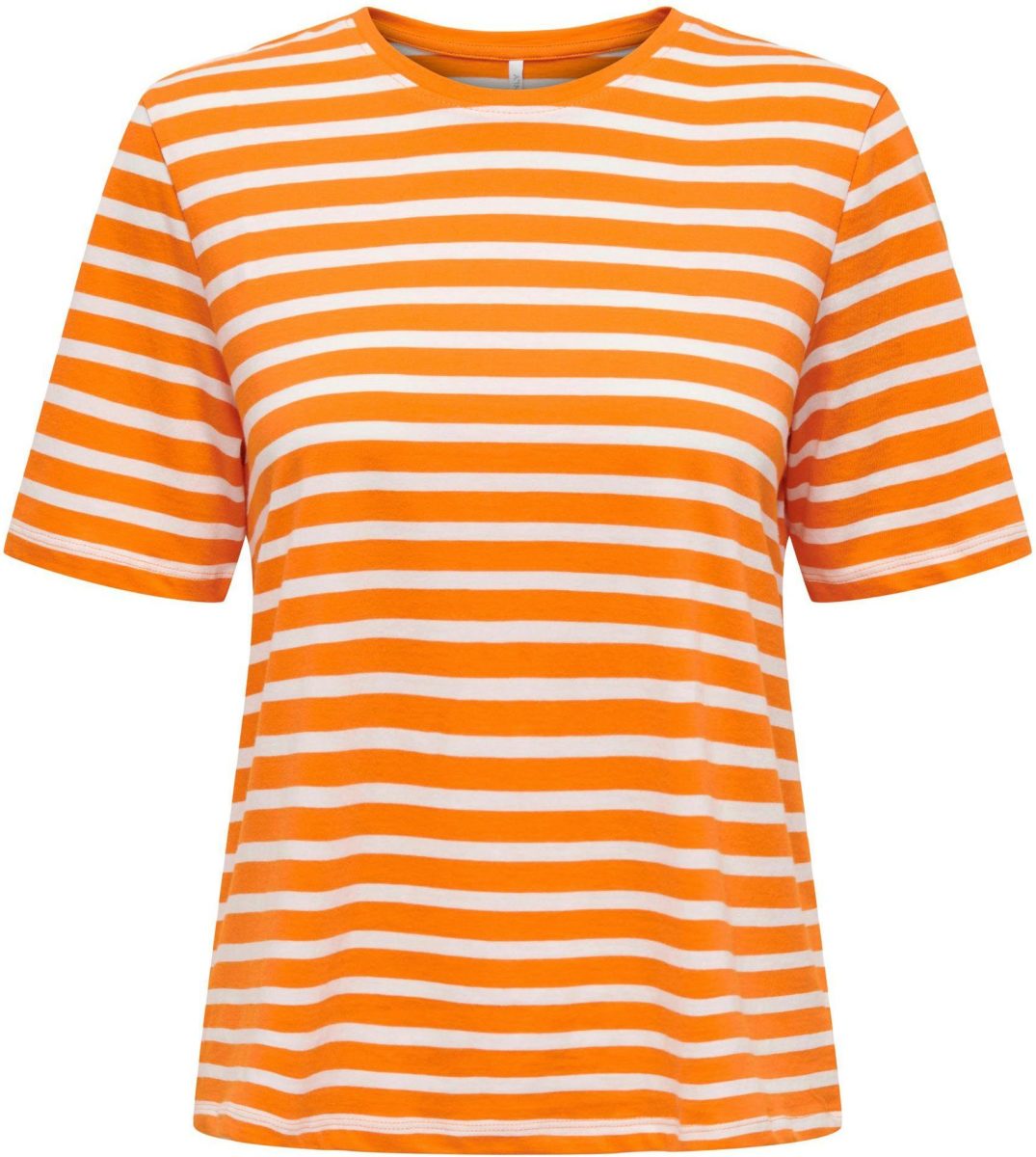 Only Shirt met korte mouwen ONLMAY S/S O-NECK REG TOP BOX JRS
