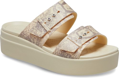 Crocs Sleehakmuiltjes Brooklyn Snake Low Wedge