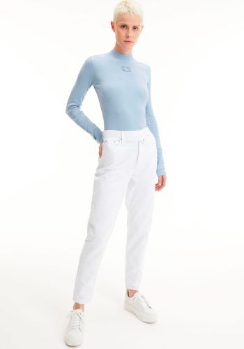 Calvin klein Shirt met lange mouwen BADGE RIB LONG SLEEVE