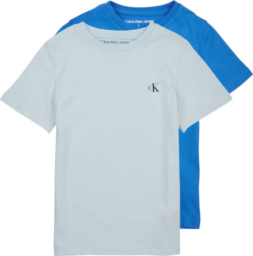 T-shirt Korte Mouw CALVIN KLEIN JEANS  PACK MONOGRAM TOP X2