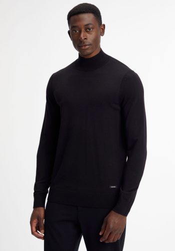 Calvin klein Gebreide trui TENCEL-BLEND MOCK NECK SWEATER