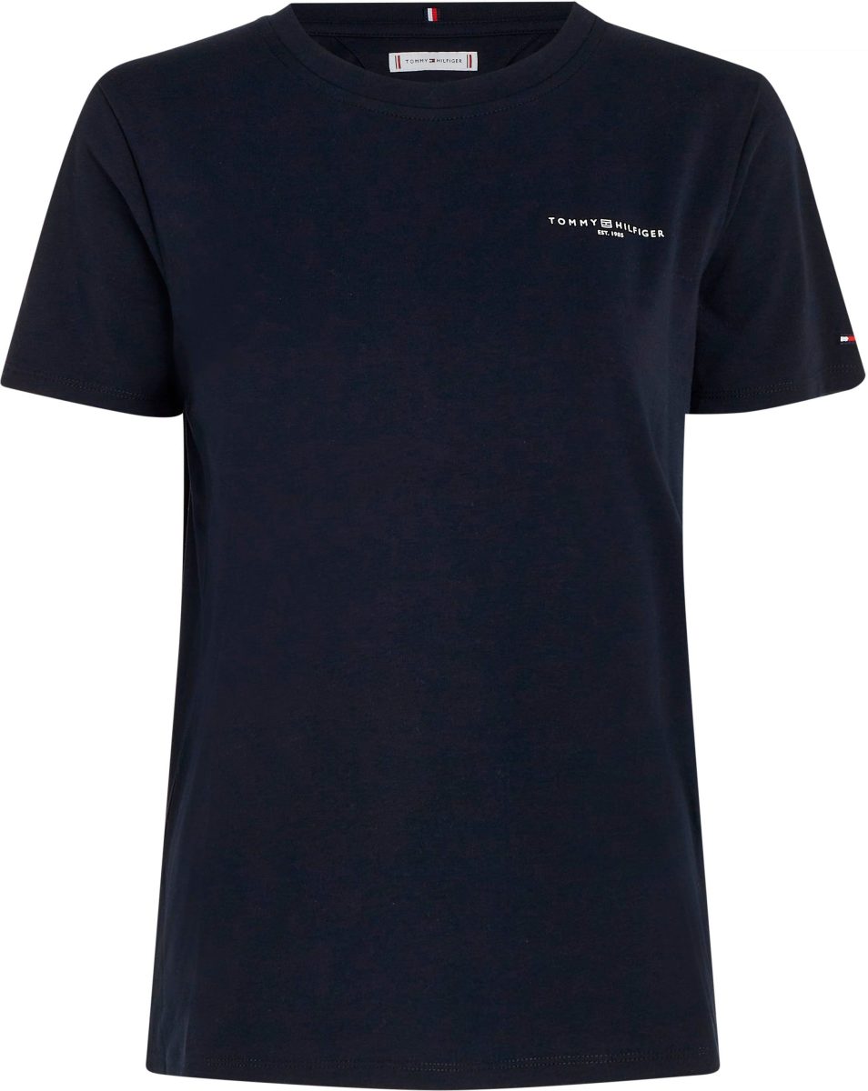 Tommy Hilfiger Curve T-shirt CRV 1985 REG MINI CORP LOGO SS