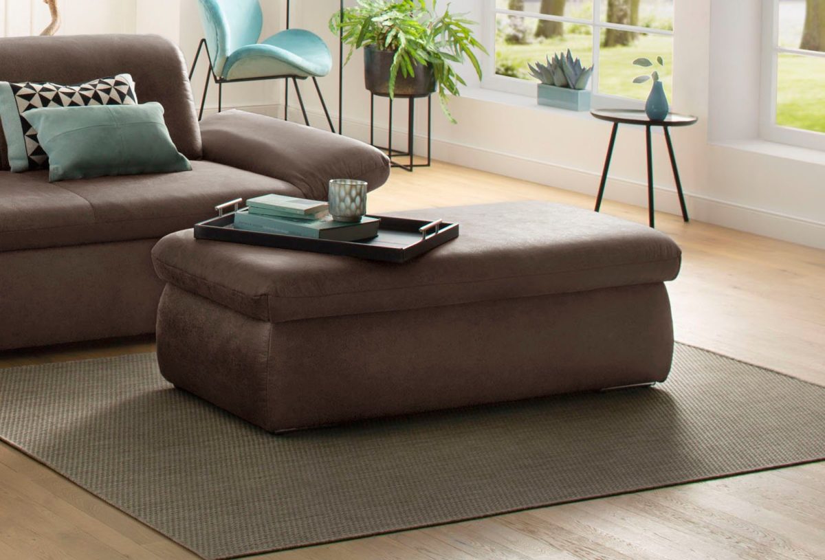 INOSIGN Hocker Avesa Met groot opbergvak, passend bij de serie "Avesa", bxdxh: 136x64x43 cm