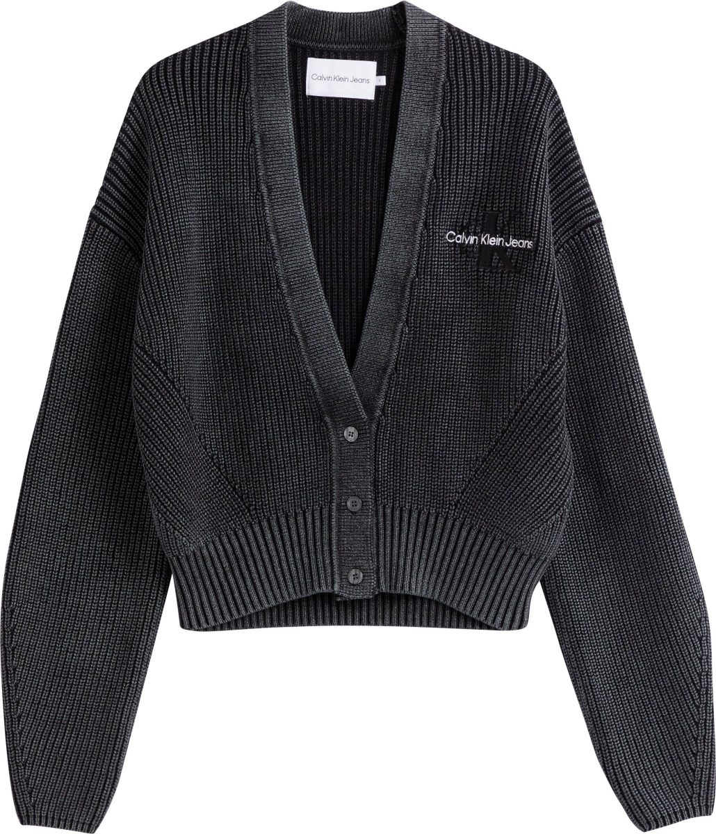 Calvin klein Vest WASHED MONOLOGO CARDIGAN