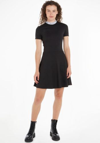 Tommy Jeans Shirtjurk TJW LOGO TAPING FIT FLARE DRESS