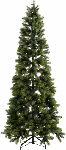 Creativ deco Kunstkerstboom in slank model, met led-lichtsnoer