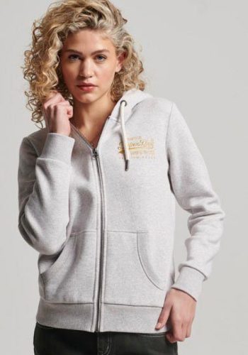 Superdry Capuchonsweatvest VL SCRIPTED COLL ZIPHOOD
