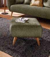 Home affaire Hocker Baggio met houten voetjes