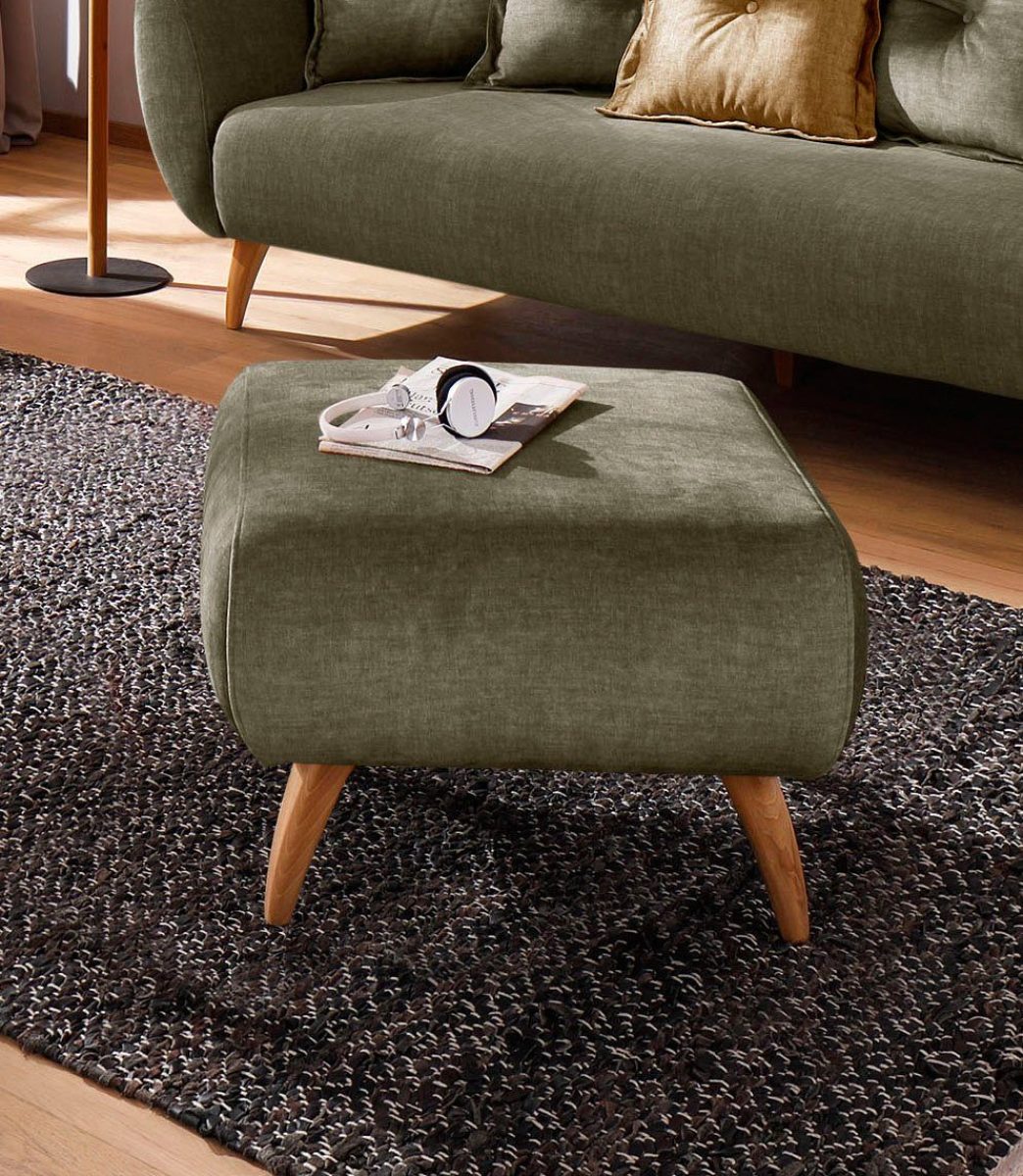 Home affaire Hocker Baggio met houten voetjes