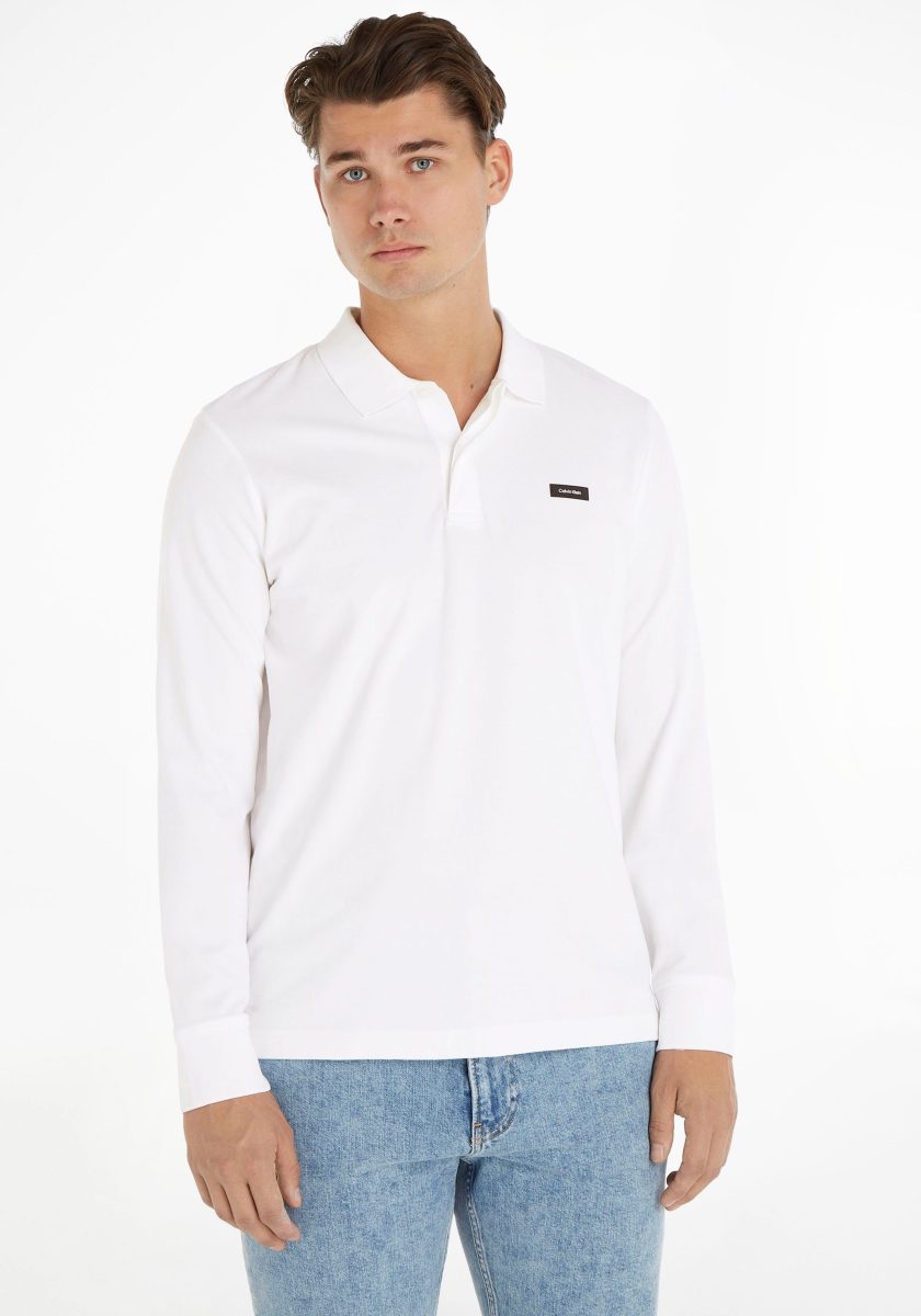 Calvin klein Poloshirt STRETCH PIQUE LS POLO