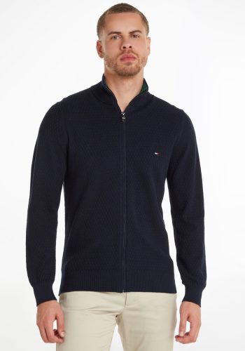 Tommy hilfiger Sweater CROSS STRUCTURE ZIP THROUGH