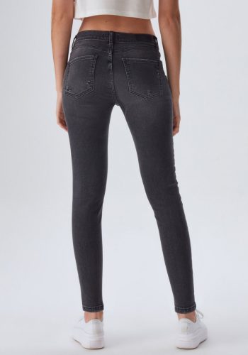 LTB Skinny fit jeans LONIA met extra strakke pijpbelijning, normaal taillehoogte in cropped lengte en met stretch-aandeel (1-delig)