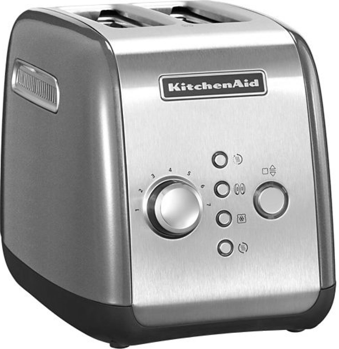 KitchenAid Toaster 5KMT221ECU CONTOUR SILVER met opzethouder voor broodjes en sandwichtang