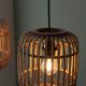 Brilliant Leuchten Hanglamp Woodrow in boho stijl Hanglamp 3 fittingen lichtbruin (1 stuk)