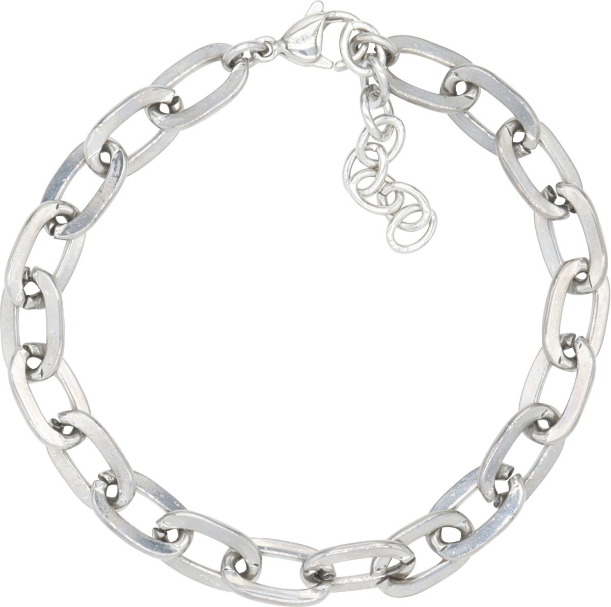 Firetti Edelstalen armband Ankerschakels, 5 mm breed