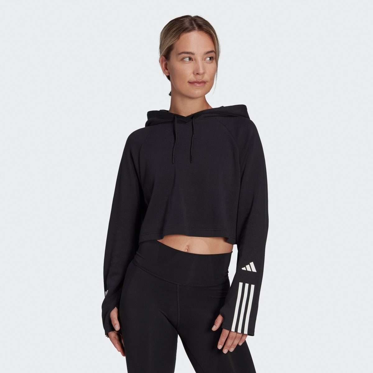 adidas Performance Hoodie TRAIN ESSENTIALS TRAIN COTTON 3-STRIPE HOODIE