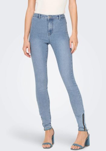 Only Jeggings ONLDAISY HW SK ZIP LEGGING DNM PIMBOX