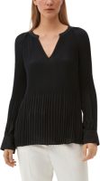 s.Oliver BLACK LABEL semi-transparante top zwart