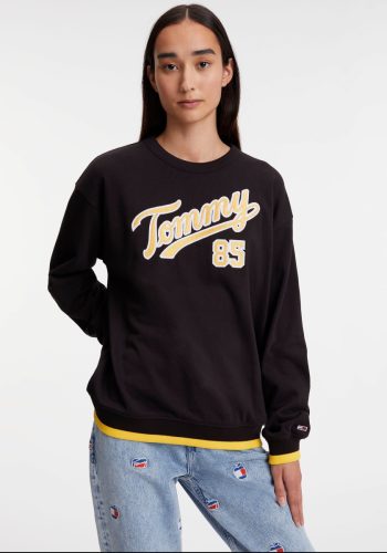 Tommy Jeans Sweater TJW RLX COLLEGIATE 85 SCRPT CREW (1-delig)