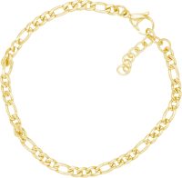 Firetti Edelstalen armband Figaro-pantserkettingschakels, 4,2 mm breed