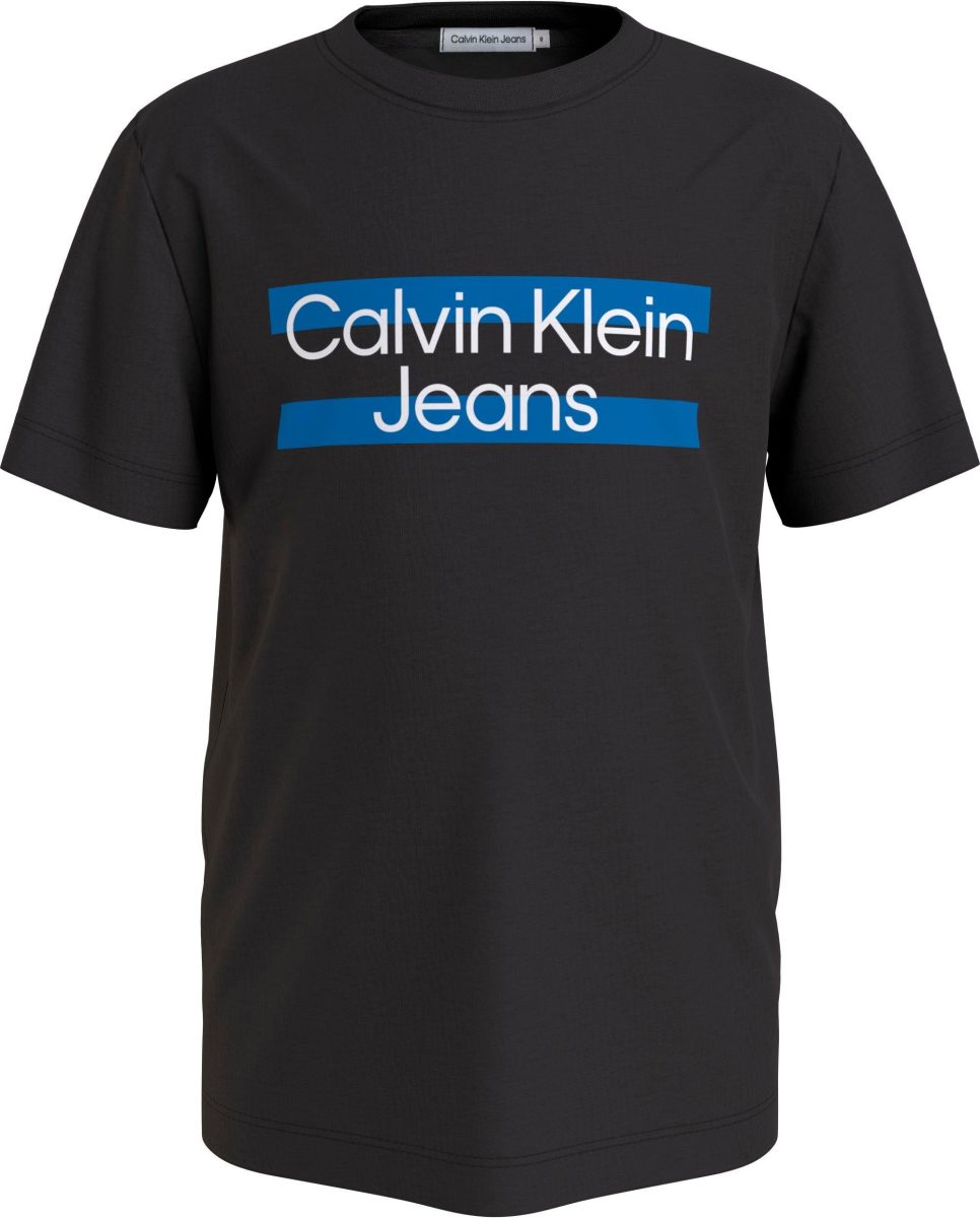 CALVIN KLEIN JEANS T-shirt met biologisch katoen zwart