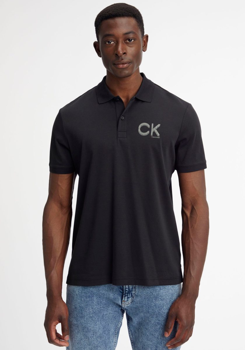 Calvin klein Poloshirt STRIPED CHEST LOGO POLO