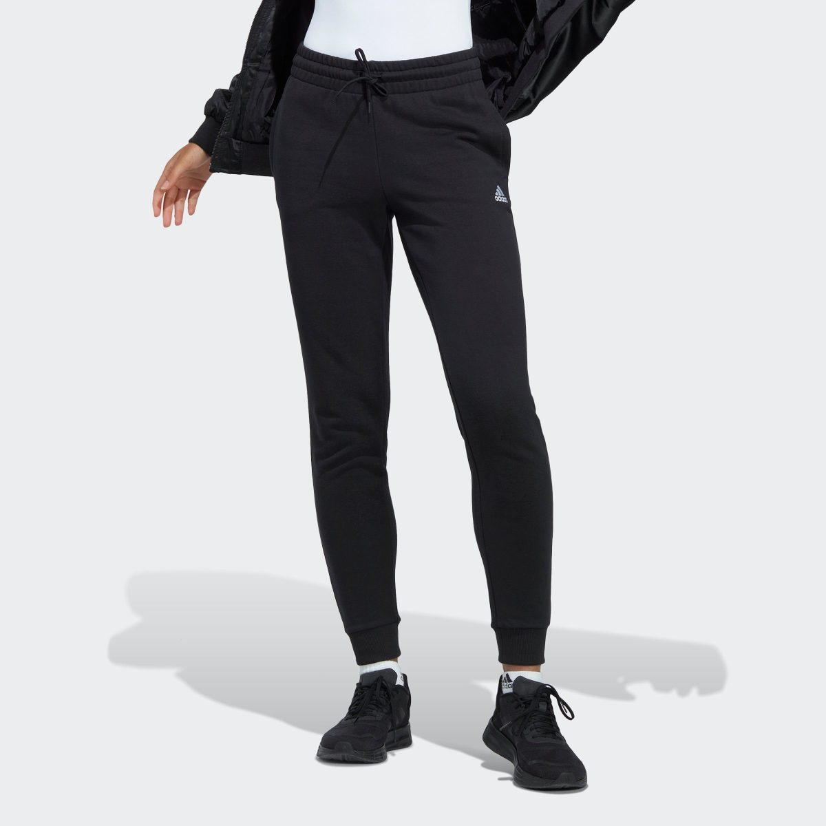 adidas Sportswear Sportbroek ESSENTIALS LINEAR FRENCH TERRY CUFFED BROEK