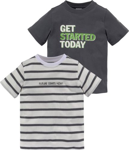 KIDSWORLD T-shirt TOMORROW IS TOO LATE (set, 2-delig, Set van 2)