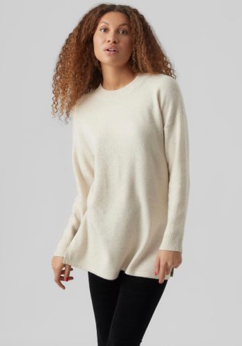 VERO MODA Lange trui VMDOFFY LS O-NECK LONG PULLOVER BOO GA