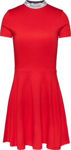 Tommy Jeans Shirtjurk TJW LOGO TAPING FIT FLARE DRESS
