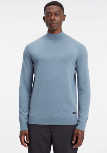 Calvin klein Gebreide trui TENCEL-BLEND MOCK NECK SWEATER