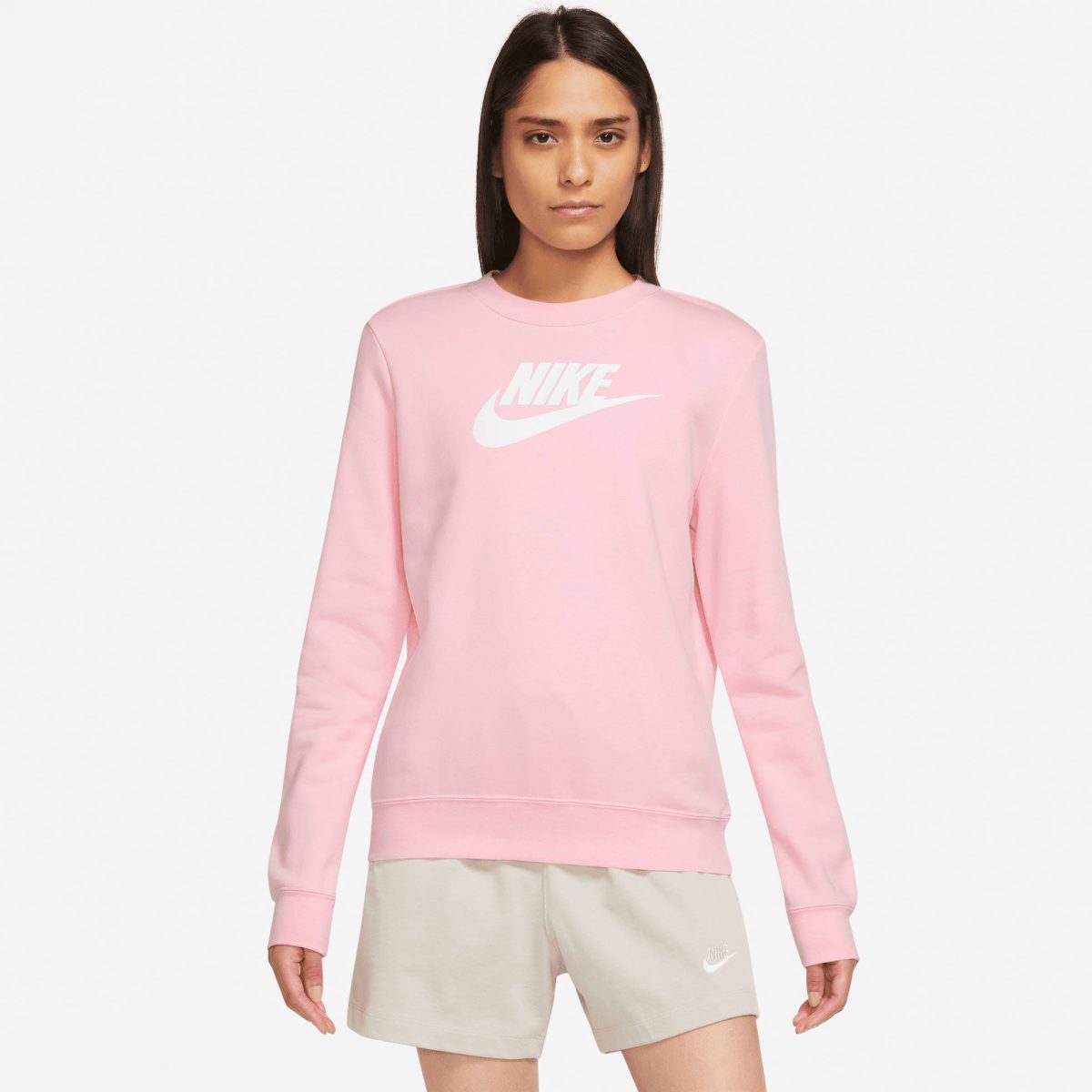 Nike Sportswear Sweatshirt Club Fleece Women's Logo Crew-Neck Sweatshirt