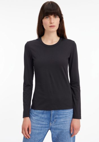 Calvin klein Shirt met lange mouwen SMOOTH COTTON CREW NECK TEE LS