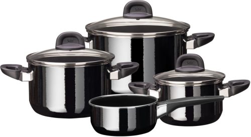 Silit Pannenset Modesto Line Black (set, 7-delig)