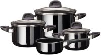 Silit Pannenset Modesto Line Black (set, 7-delig)