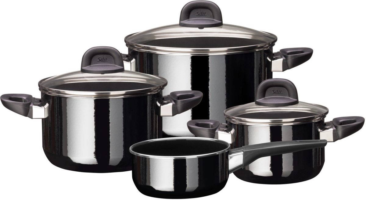 Silit Pannenset Modesto Line Black (set, 7-delig)