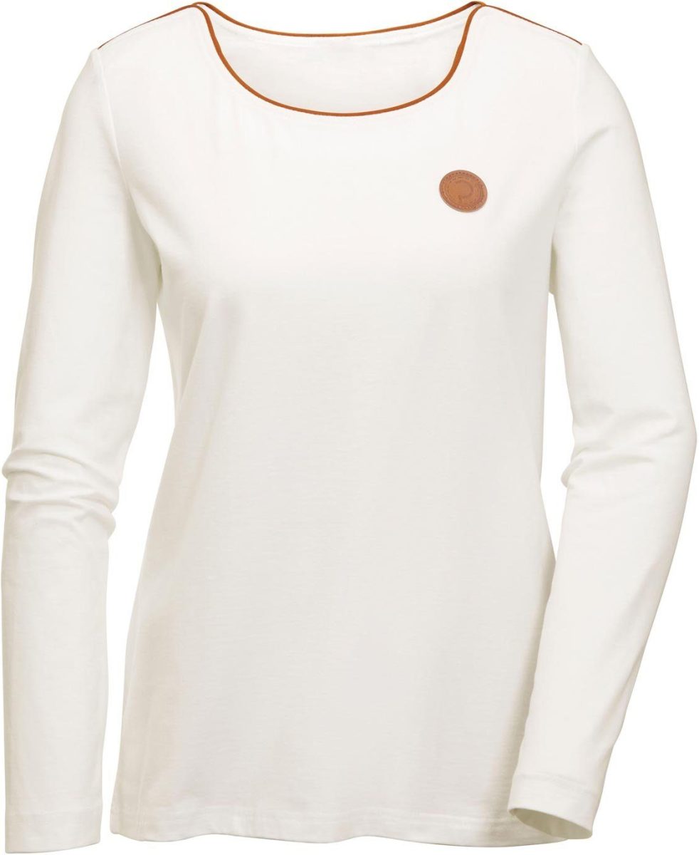CREATION L PREMIUM Shirt met lange mouwen Pima-katoenen shirt (1-delig)