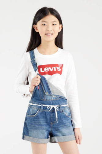 Levi's Kids longsleeve Batwing met logo wit