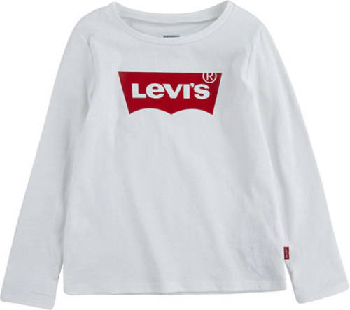 Levi's Kids longsleeve Batwing met logo wit