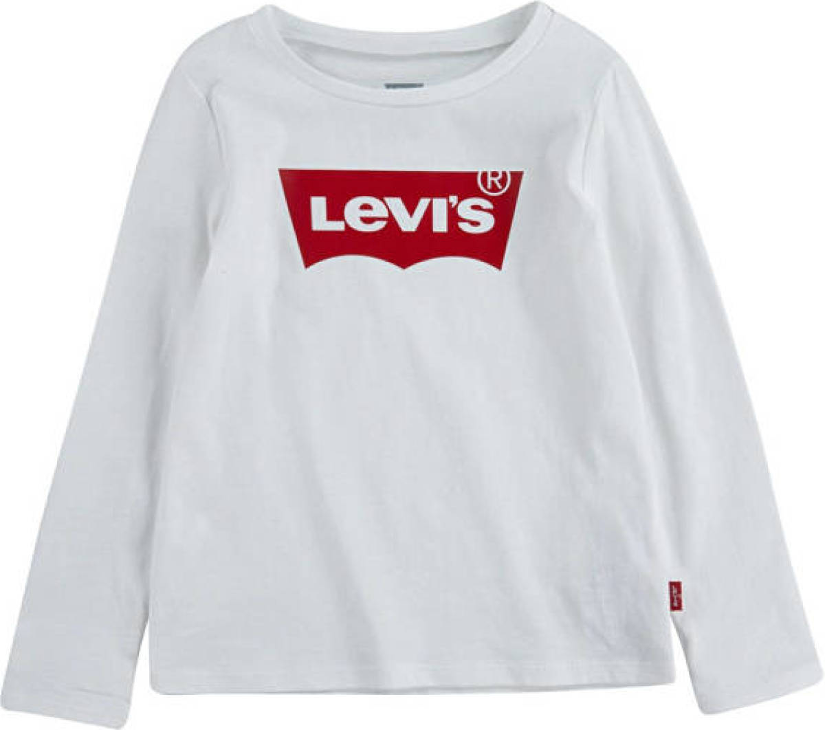Levi's Kids longsleeve Batwing met logo wit