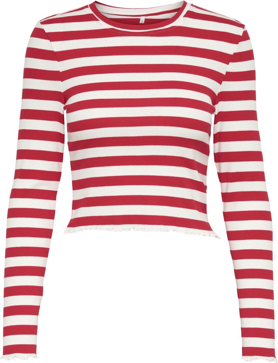 Only Shirt met lange mouwen ONLFRESH L/S SHORT TOP JRS