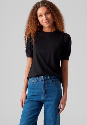 AWARE by VERO MODA top VMKERRY van biologisch katoen zwart