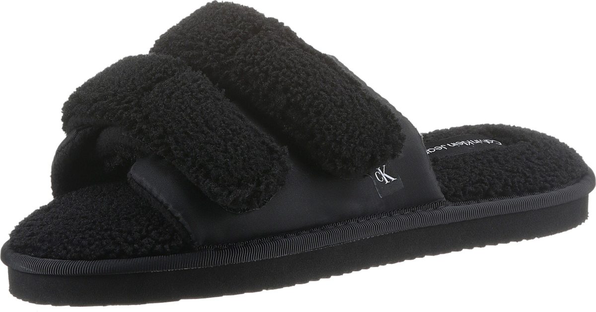 Calvin klein Pantoffels HOME SLIDE VELCRO SHEARLING