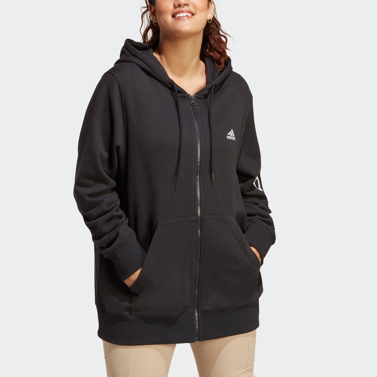 adidas Performance Capuchonsweatvest ESSENTIALS LINEAR FRENCH TERRY Capuchonjack