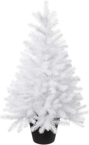 Creativ deco Kunstkerstboom Kerstversiering, kunstmatige kerstboom, dennenboom in de pot (1 stuk)